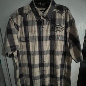 Harley Davidson Mens Casual Shirt, Snap Closure, Size XXL